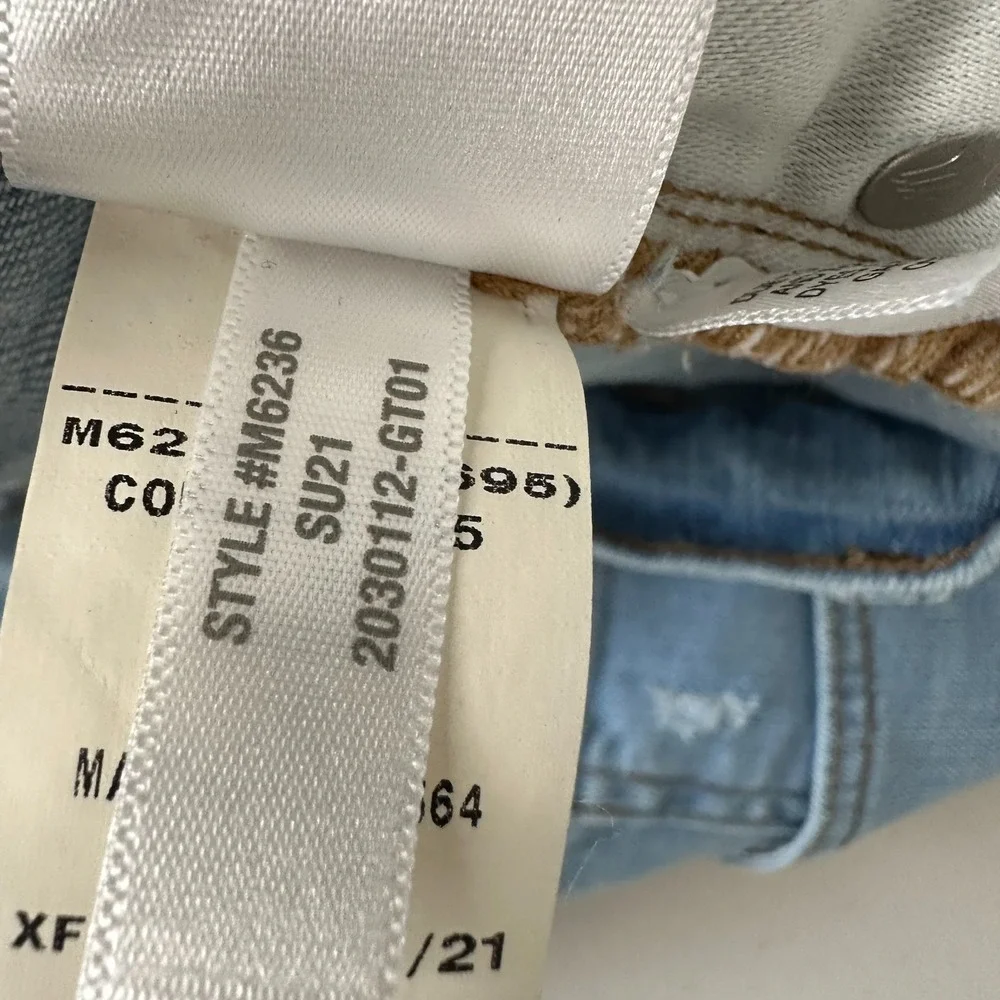Madewell Blue‎ Jean Shorts Size 31 Distressed Raw Hem